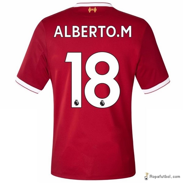 Camiseta Liverpool Replica Primera Ropa Alberto.M 2017/18